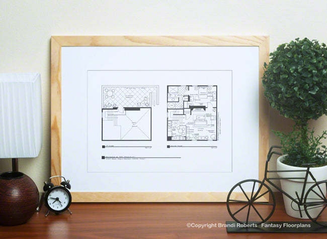 Magnum, P.I., House Floor Plan: Estate of Robin Masters