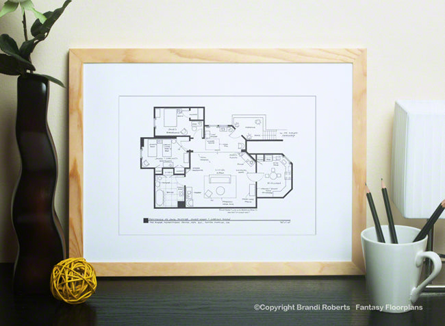 Three's Company Apartment Floor Plan