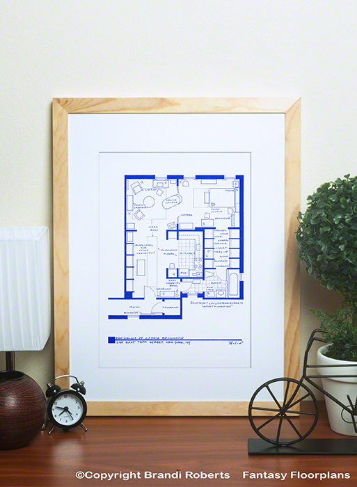 Carrie Bradshaw Apartment floor plan image