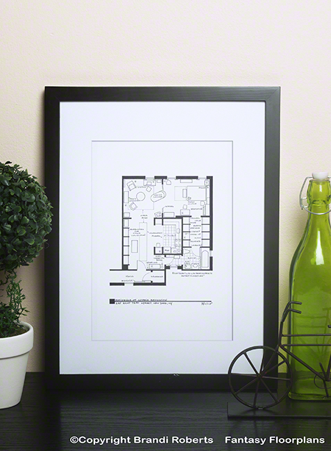 Sex and the City Apartment Floor Plan: Carrie Bradshaw