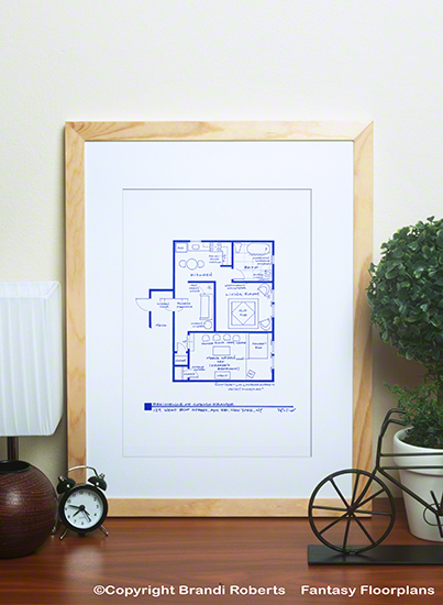 Seinfeld Floor Plan: Kramer's Apartment image