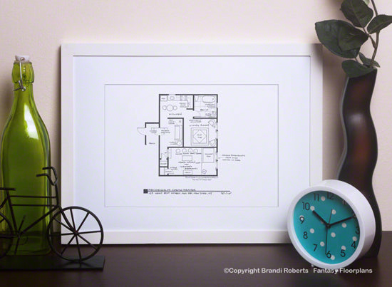 Seinfeld Floor Plan: Kramer's Apartment