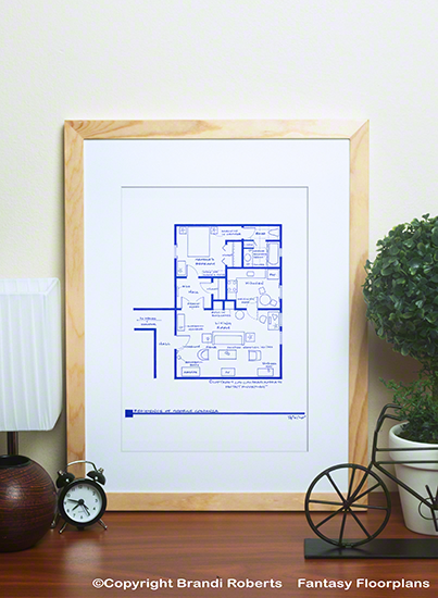 Seinfeld Floor Plan: George's Apartment