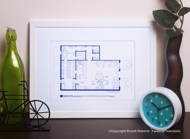 Friends Floor Plan: Central Perk Coffee Shop image