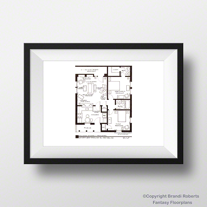 I Love Lucy Apartment Floor Plan: Fred and Ethel image