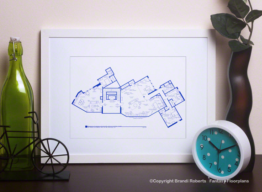 The Big Bang Theory Apartment Floor Plan image