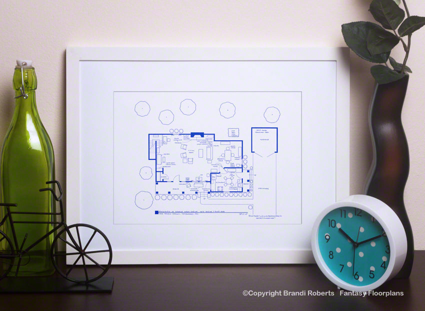 The Andy Griffith Show House Floor Plan (1st Floor)