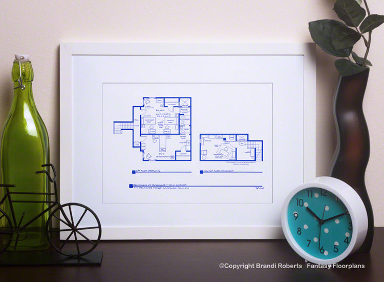 Roseanne House Layout: 2nd Floor