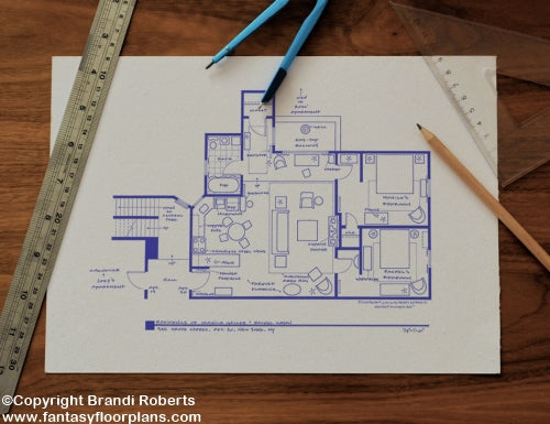 Friends apartment layout image