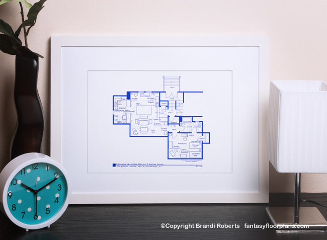 Laverne and Shirley apartment floor plan image