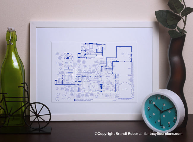 Two and a Half Men House Floor Plan image