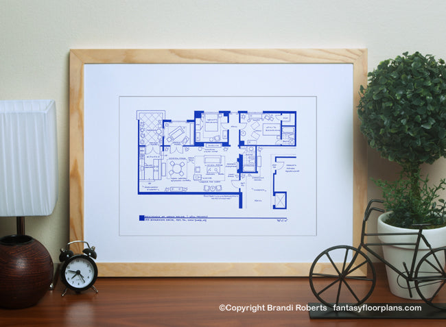 Will and Grace apartment floor plan image