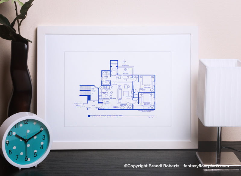 Friends Apartment Floor Plan: Monica and Rachel