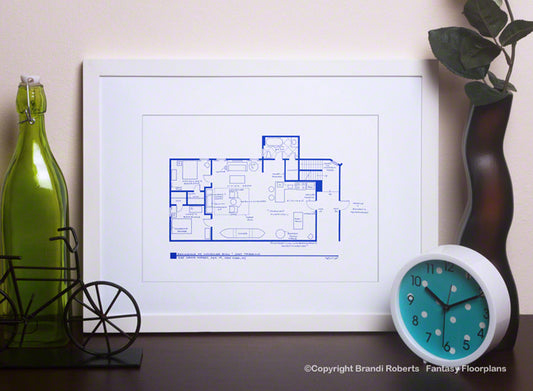 Friends Apartment Floor Plan: Chandler and Joey