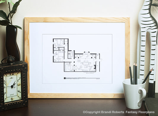 How I Met Your Mother Floor Plan: Lily and Marshall's Apartment image