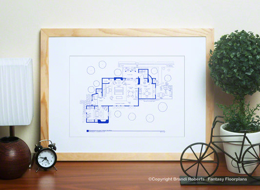 I Love Lucy Country House Floor Plan (1st Floor)