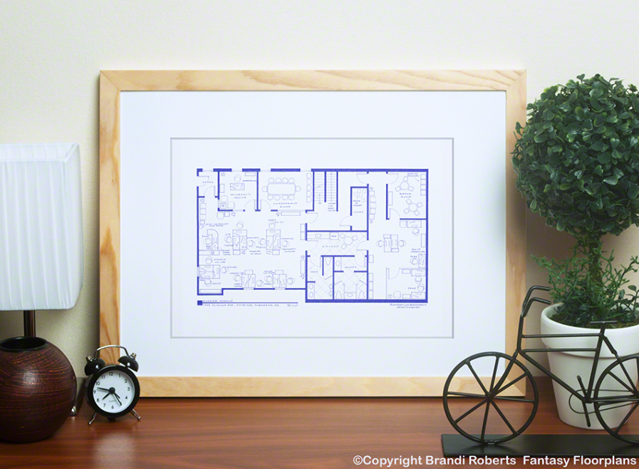 The Office Floor Plan: Dunder Mifflin
