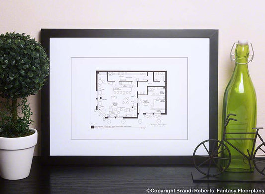 Luke's Diner Floor Plan: Stars Hollow