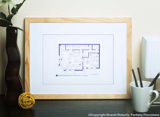 Gilmore Girls Floor Plan: Luke's Diner image
