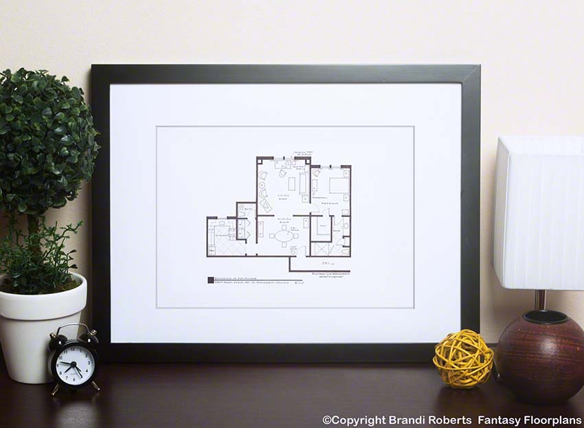 The X-Files Floor Plan: Mulder's Apartment image