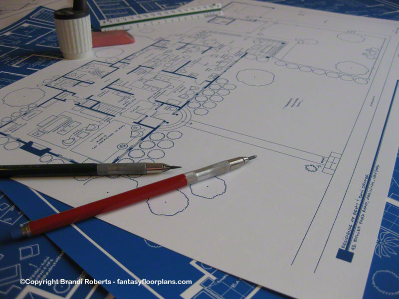 Mad Men Draper Home Floor Plans (Set of 4)