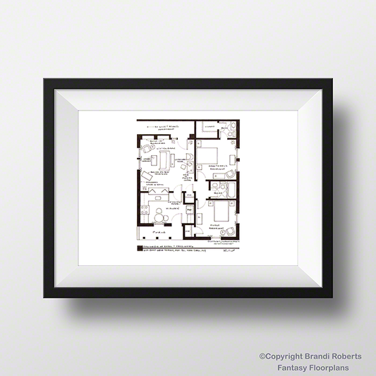 I Love Lucy Apartment Floor Plan: Fred and Ethel image