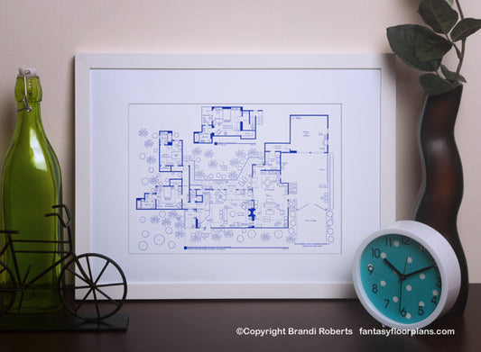 Two and a Half Men House Floor Plan image