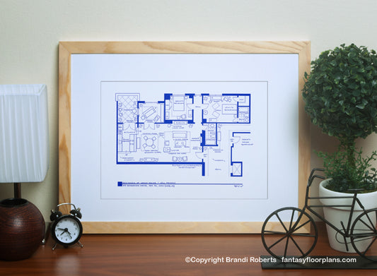 Will and Grace apartment floor plan image