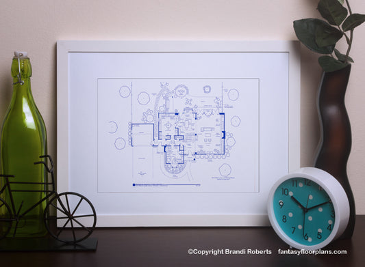 Bewitched House Floor Plan: 1st Floor